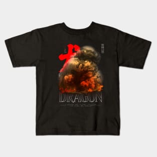 Raging smoke dragon Kids T-Shirt